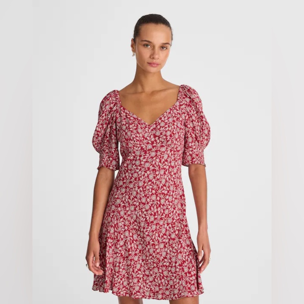 Madewell • Red Floral Mini Dress
